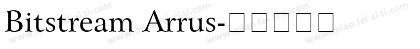 Bitstream Arrus字体转换